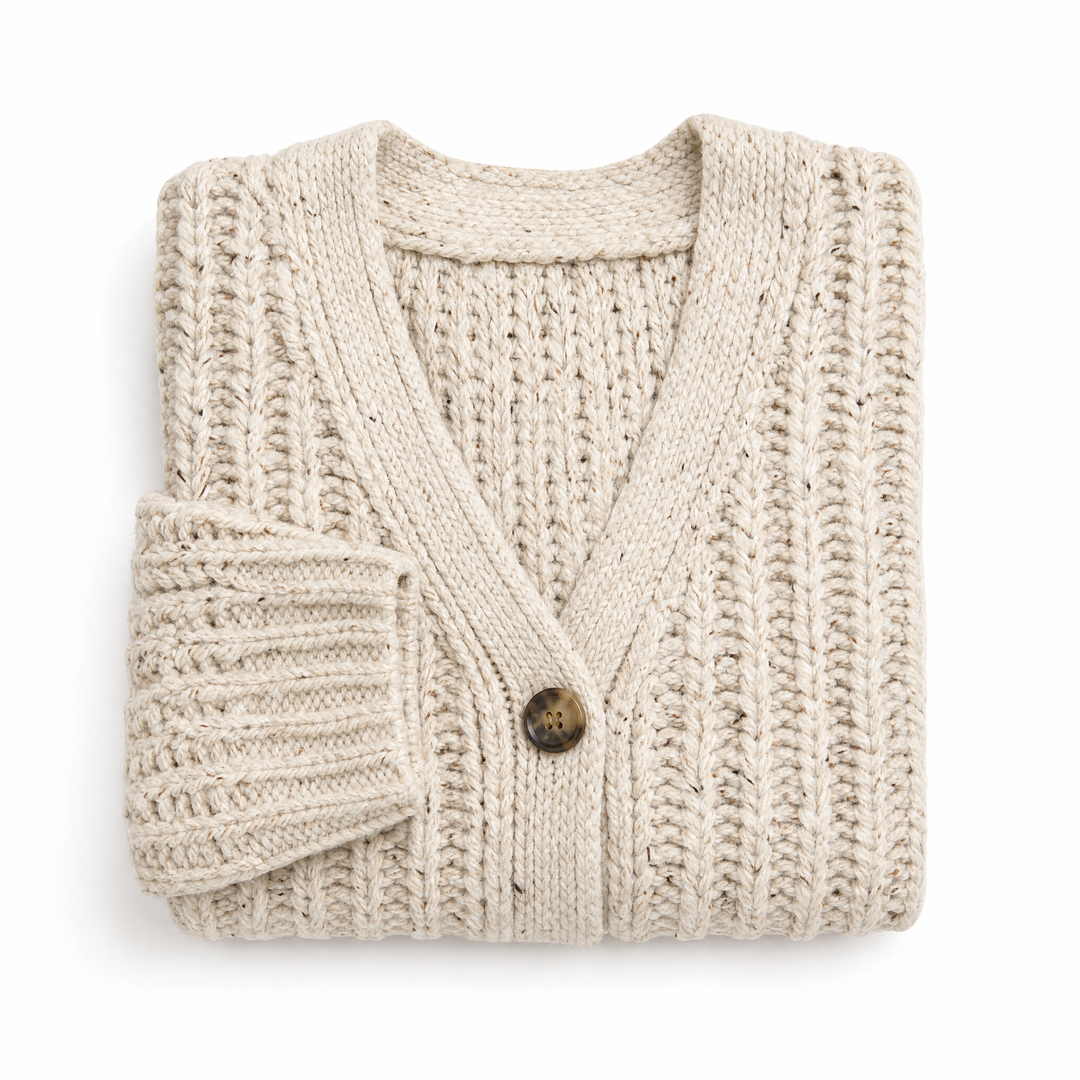 Isla | Women's Chunky Knit Cardigan - view 4