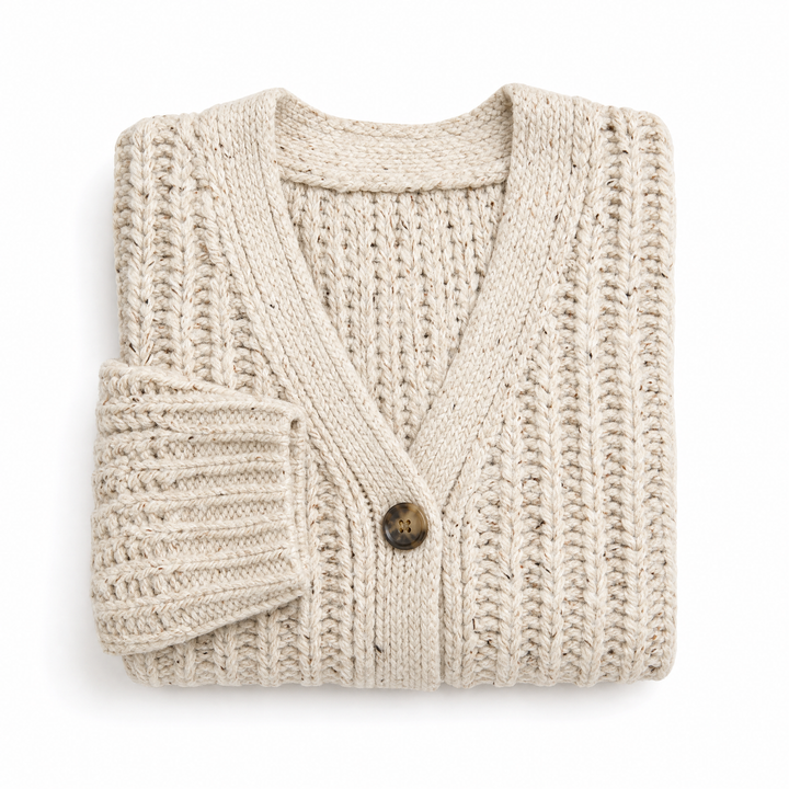 Isla | Women's Chunky Knit Cardigan - view 4