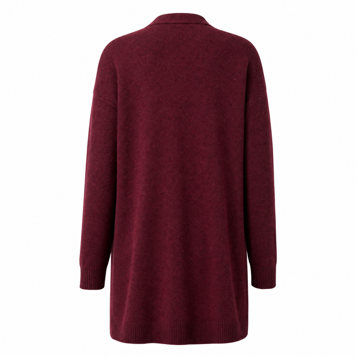Nora | Women's Longline Wool Cardigan - view 2