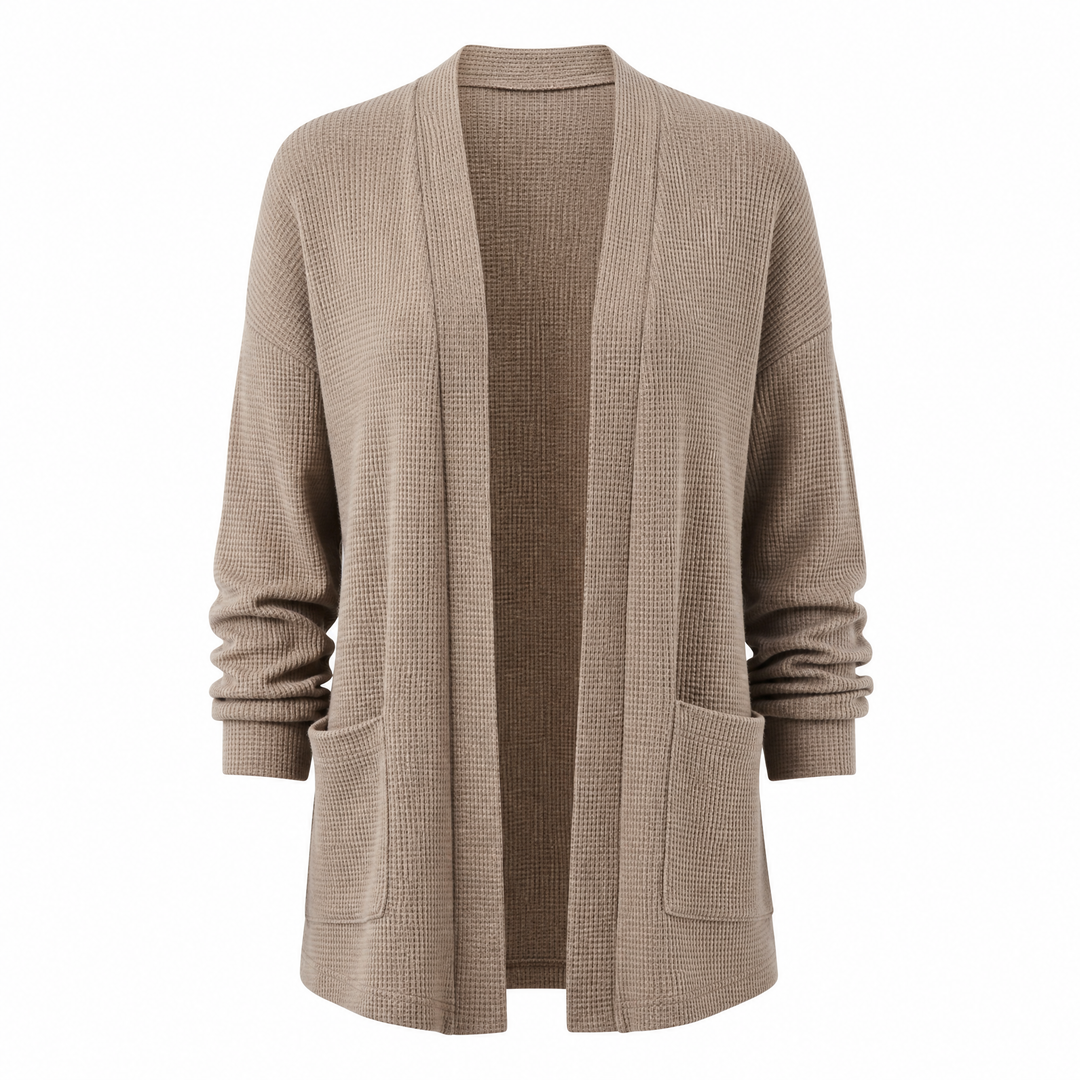 Mila | Women's Waffle Knit Cardigan - view 1