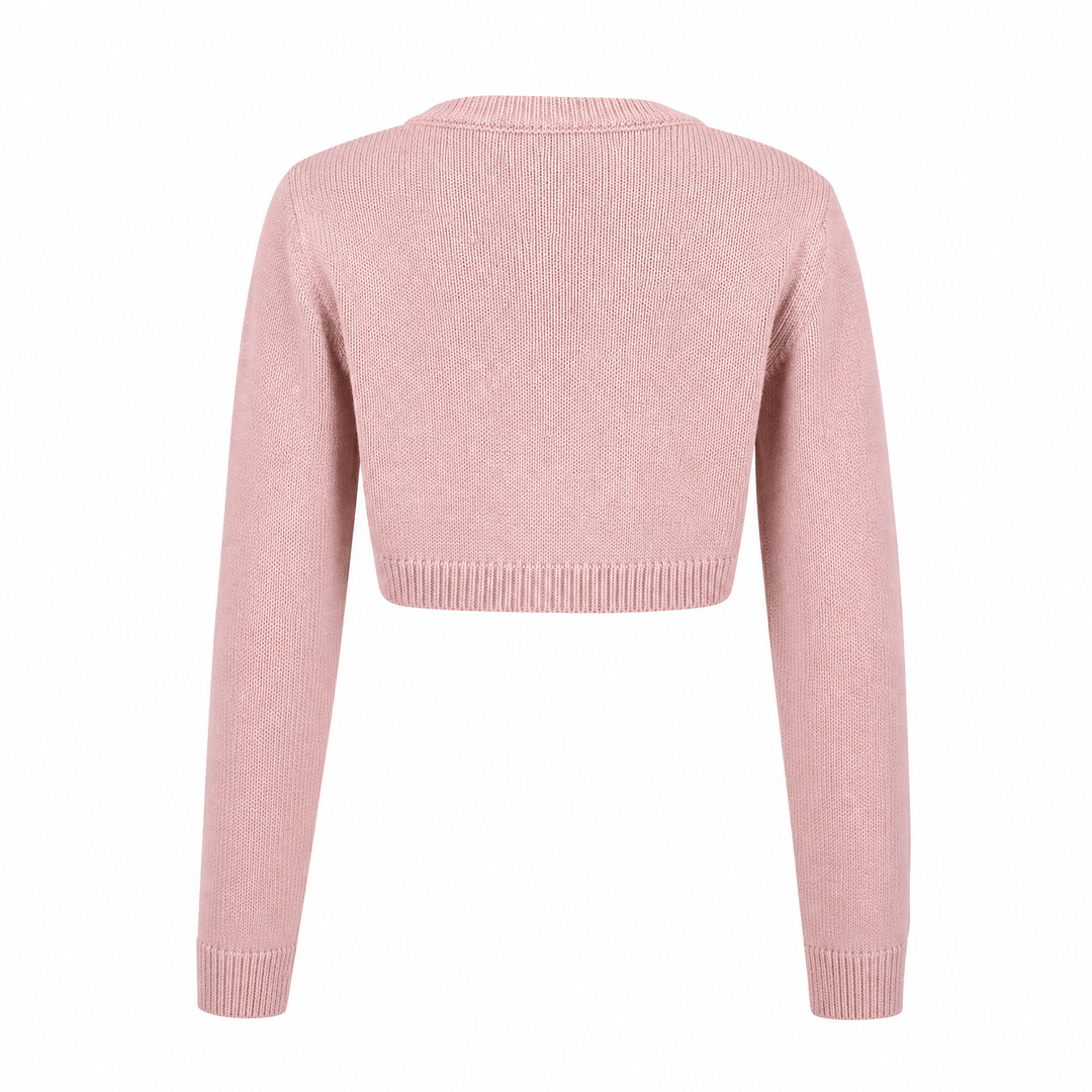 Hazel | Women's Cropped Knit Cardigan - view 2