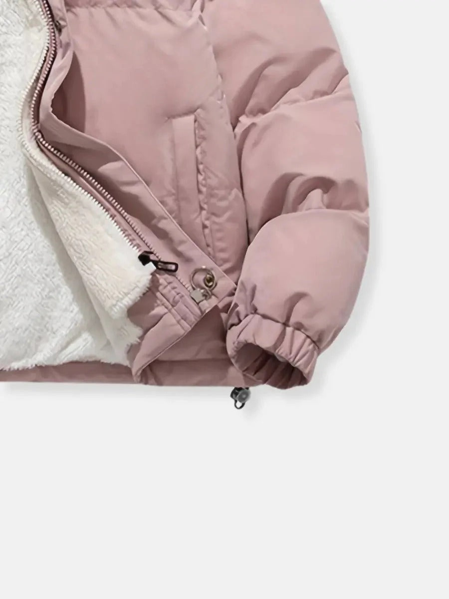 Thea | Fleece Lined Hooded Puffer Jacket for Women