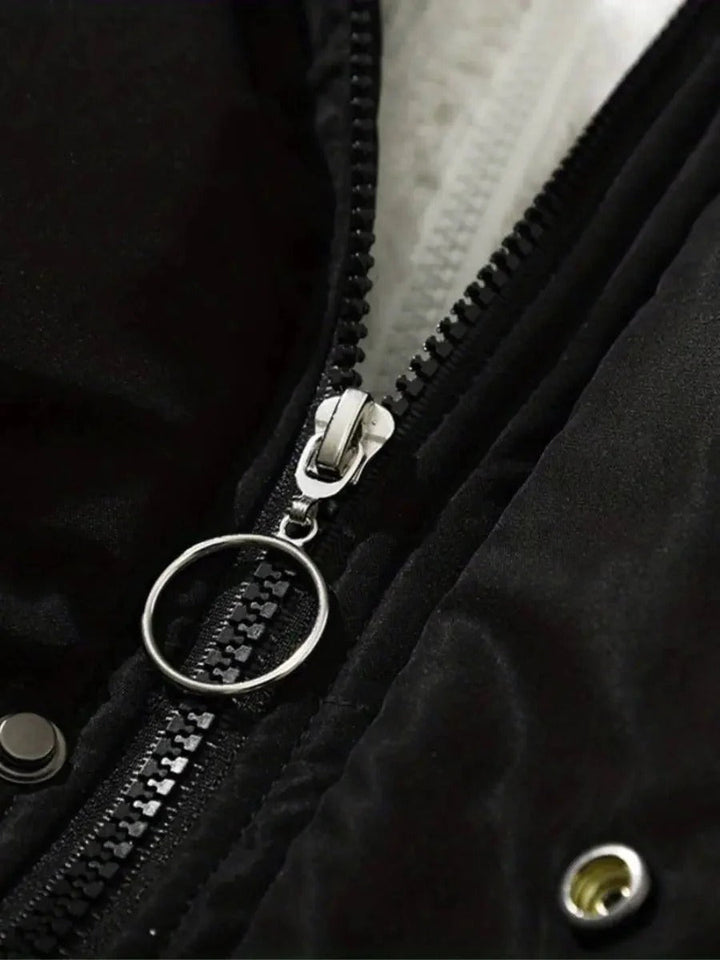 Thea | Fleece Lined Hooded Puffer Jacket for Women