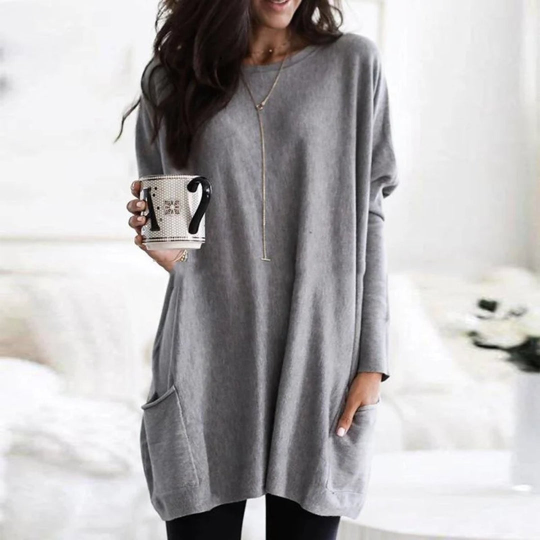 Aderyn Oversized Longline Tunic Jumper for Women