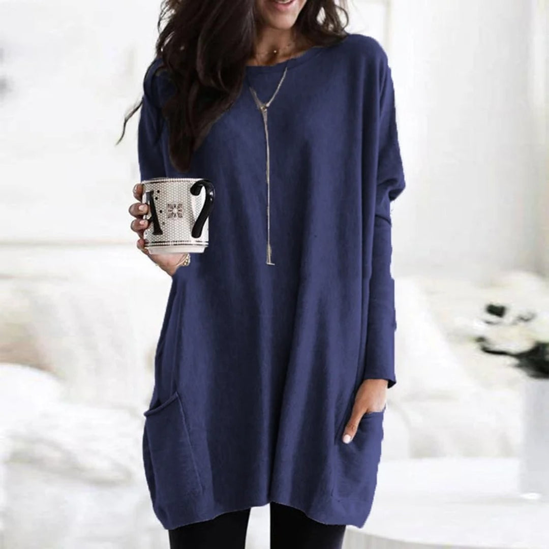 Aderyn Oversized Longline Tunic Jumper for Women