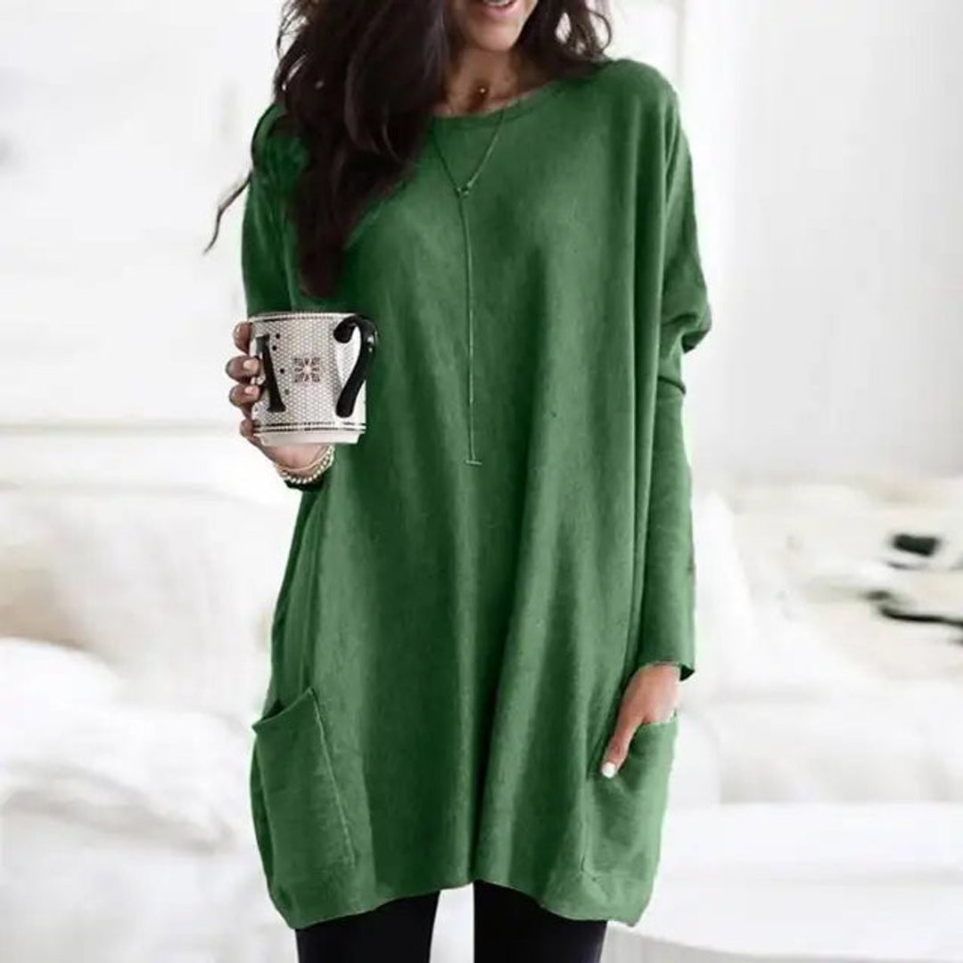 Aderyn Oversized Longline Tunic Jumper for Women