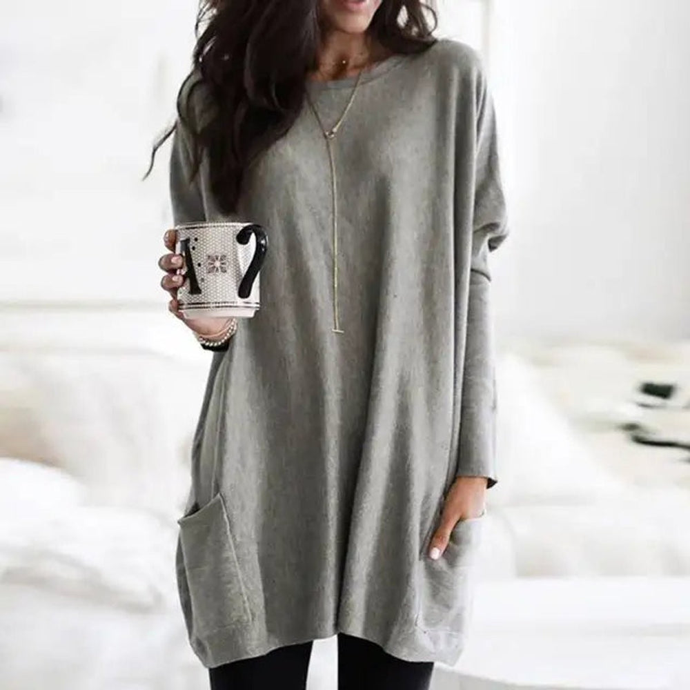 Aderyn Oversized Longline Tunic Jumper for Women