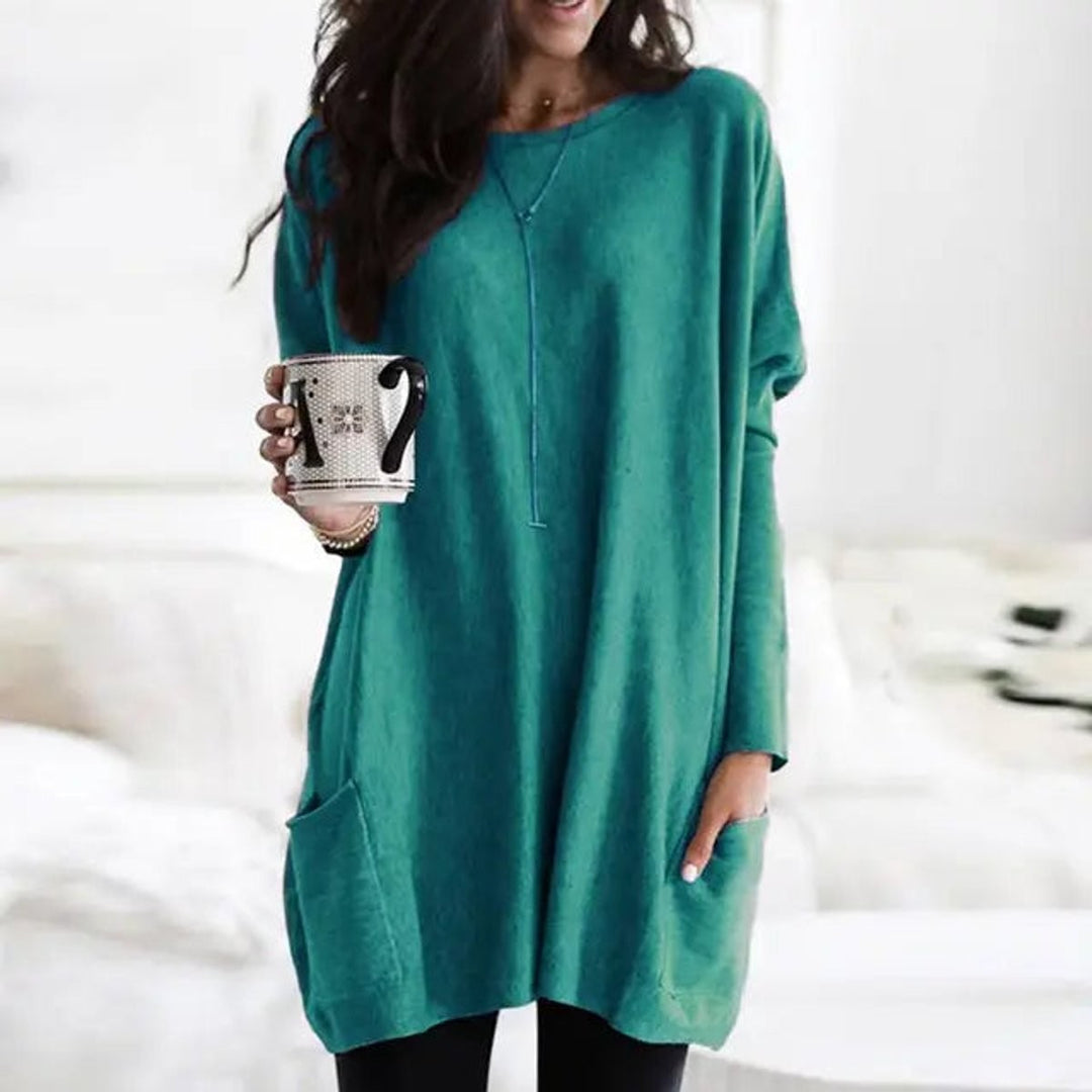 Aderyn Oversized Longline Tunic Jumper for Women