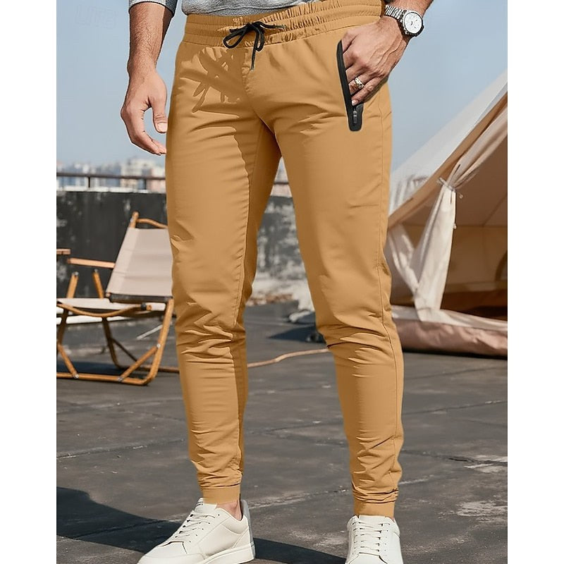 Tapered Everyday Joggers — Alistair, Khaki