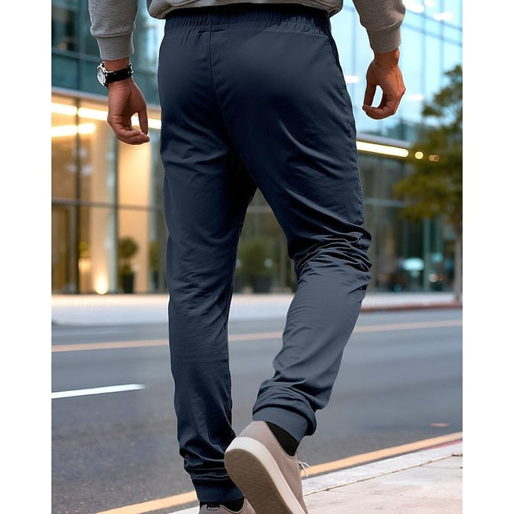 Tapered Everyday Joggers — Alistair, Navy Blue