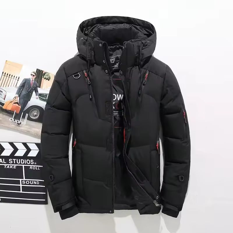Insulated Hooded Winter Coat — Benedict, Black