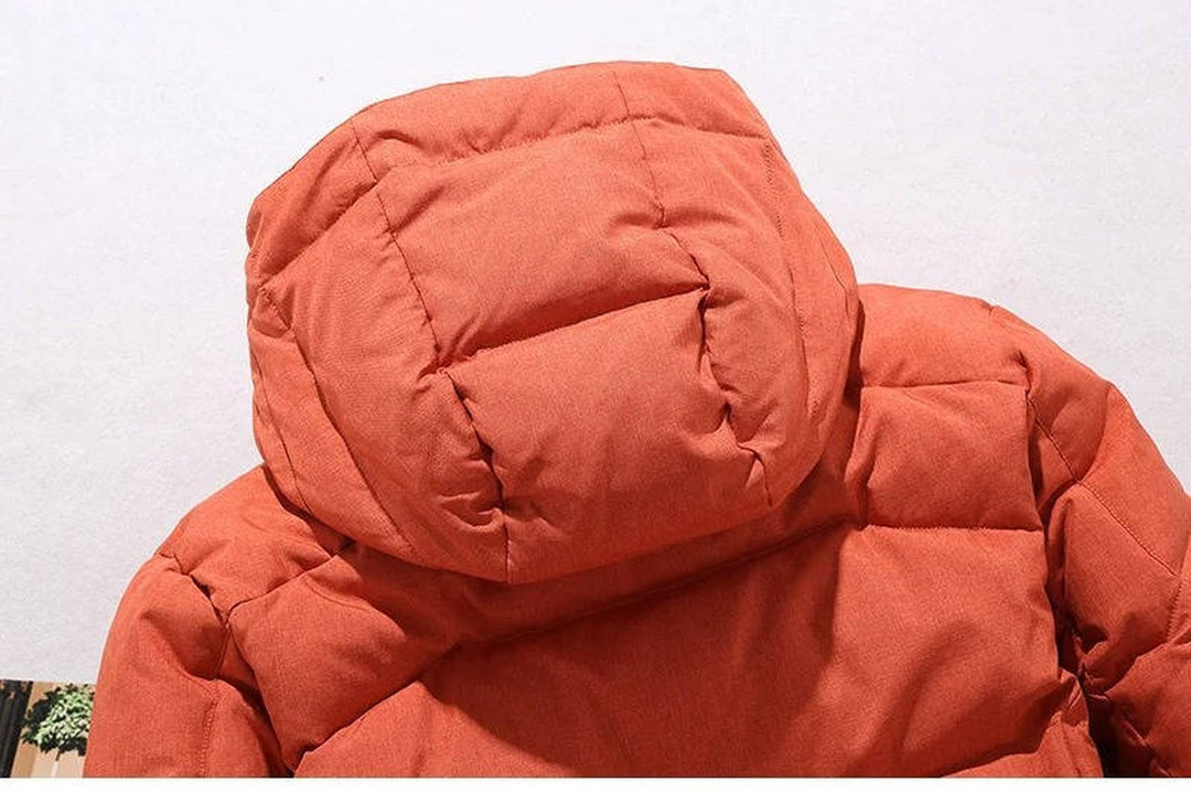 Insulated Hooded Winter Coat — Benedict, Orange