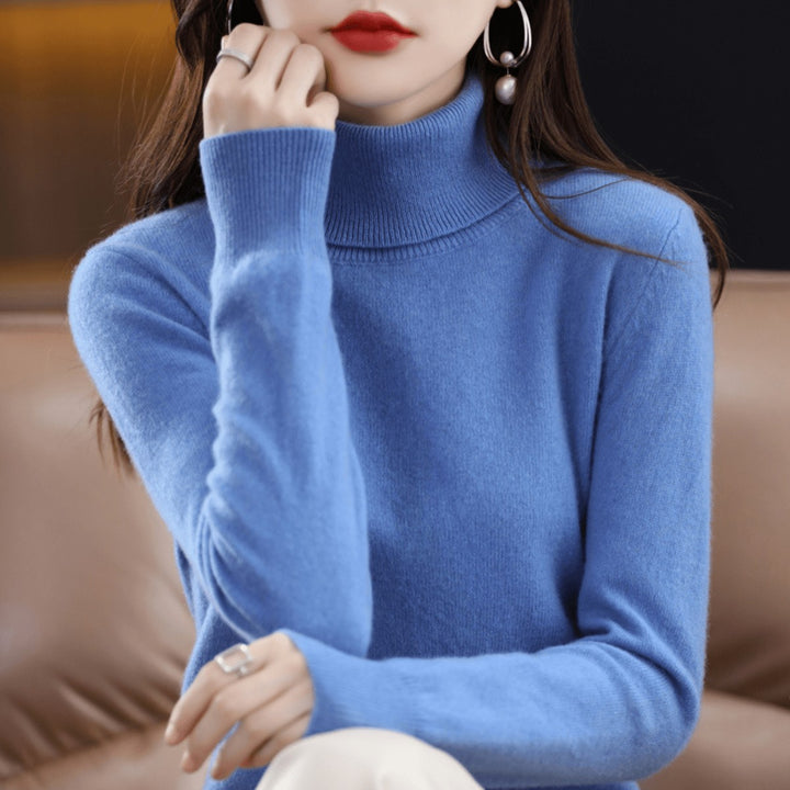 Bethan Classic Roll Neck Wool Jumper for Women