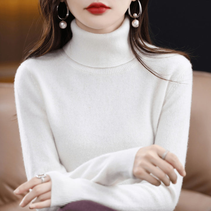 Bethan Classic Roll Neck Wool Jumper for Women