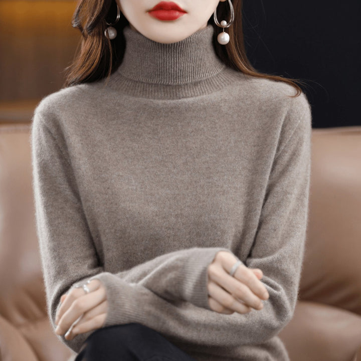 Bethan Classic Roll Neck Wool Jumper for Women