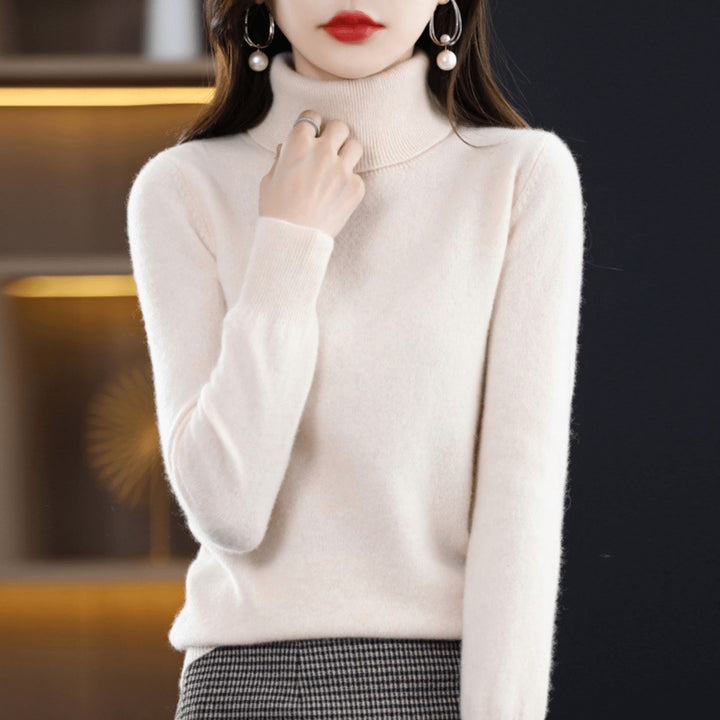 Bethan Classic Roll Neck Wool Jumper for Women
