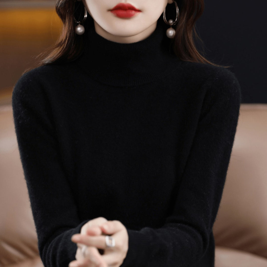 Bethan Classic Roll Neck Wool Jumper for Women
