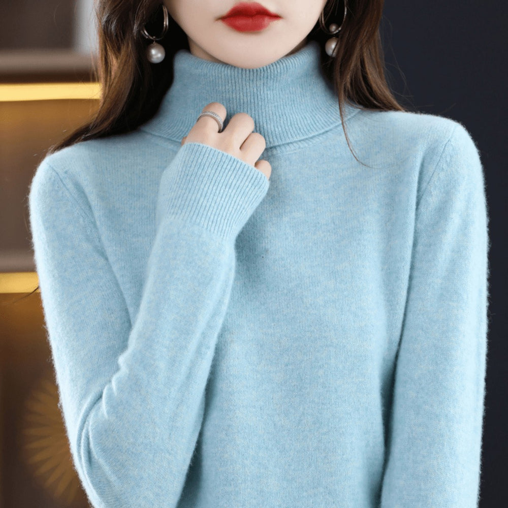Bethan Classic Roll Neck Wool Jumper for Women
