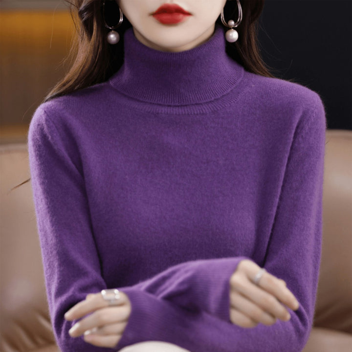 Bethan Classic Roll Neck Wool Jumper for Women