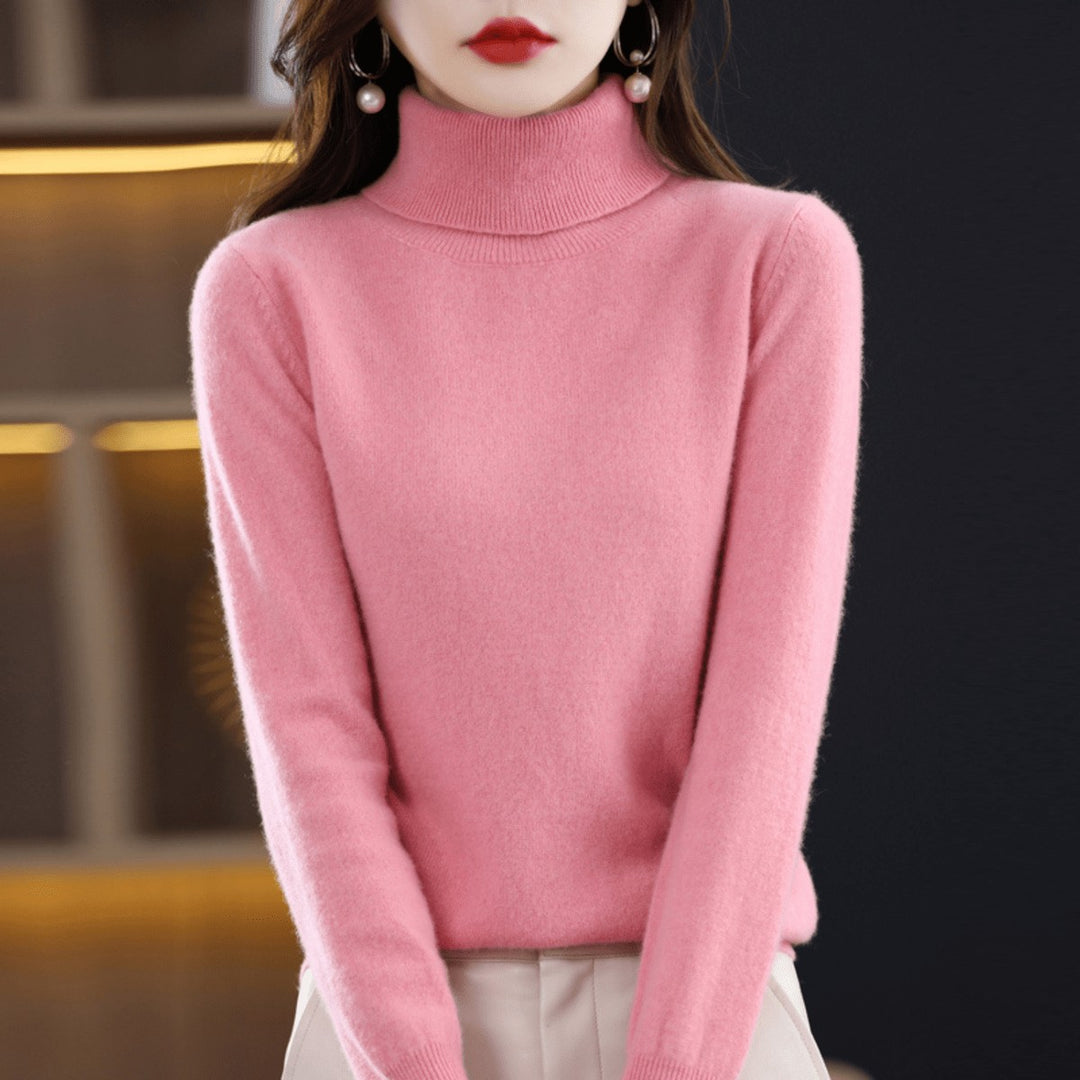 Bethan Classic Roll Neck Wool Jumper for Women
