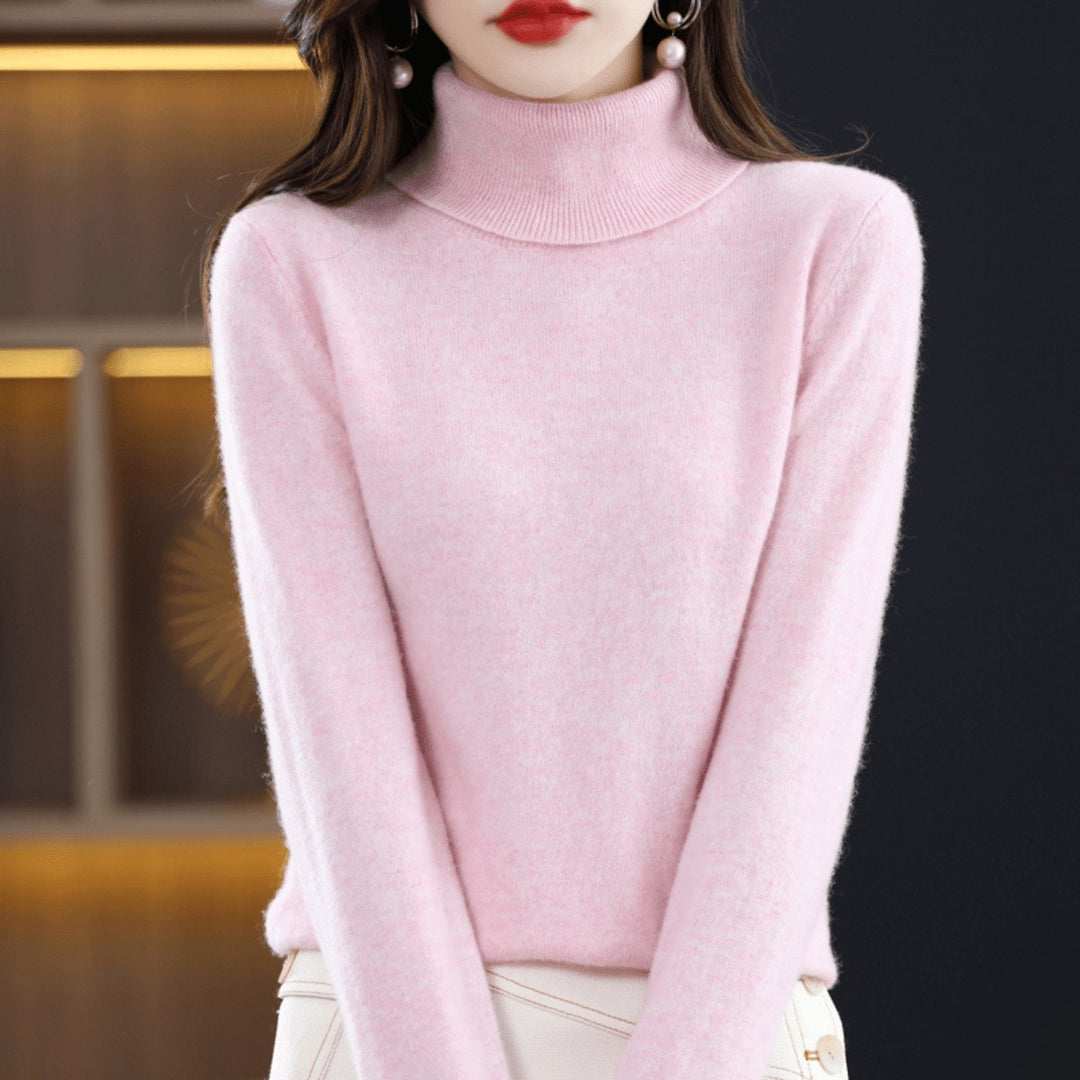 Bethan Classic Roll Neck Wool Jumper for Women