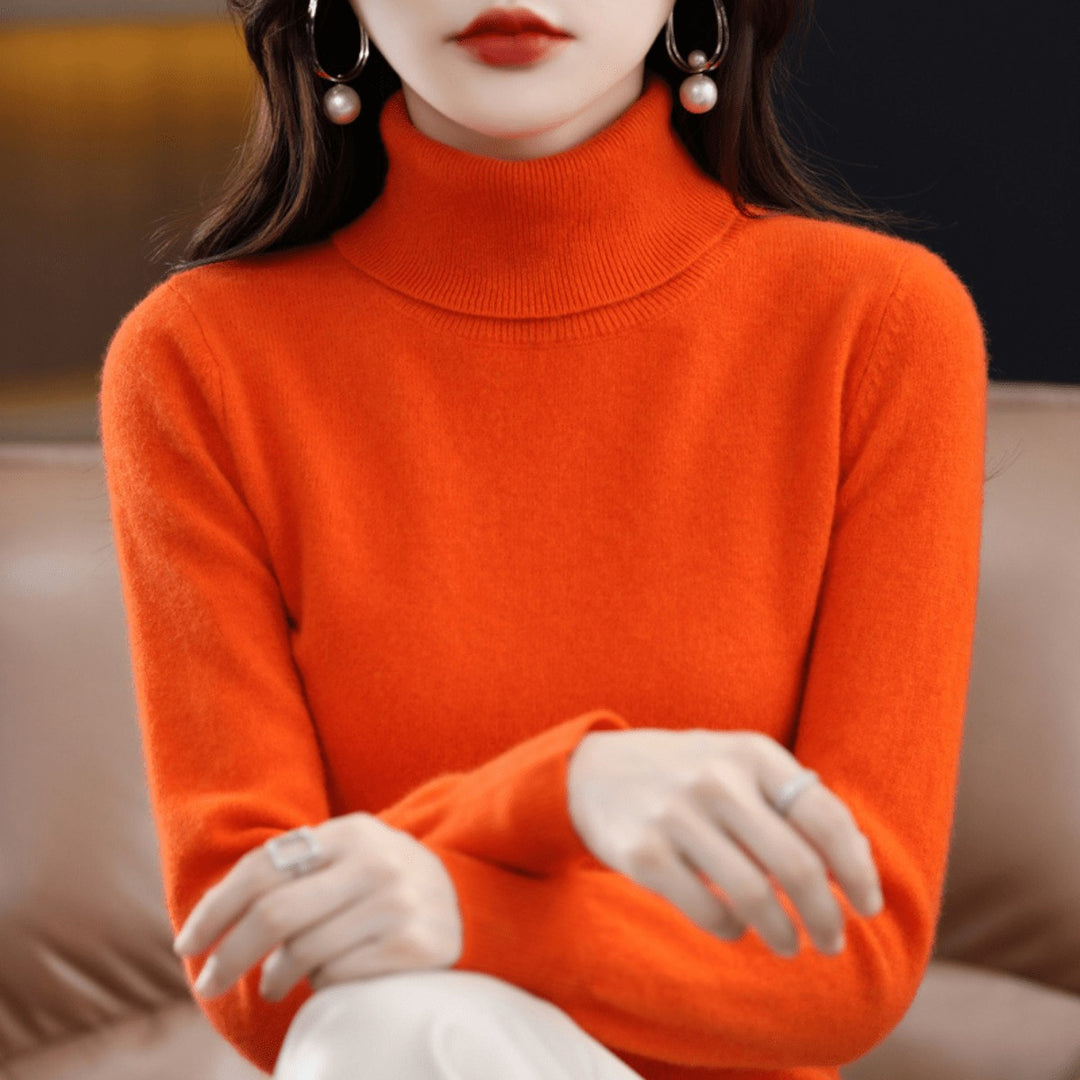 Bethan Classic Roll Neck Wool Jumper for Women