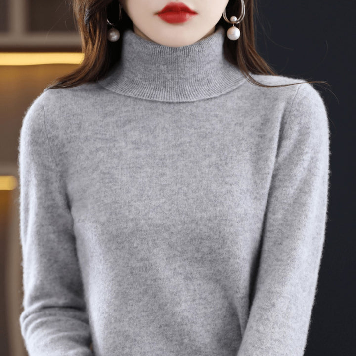 Bethan Classic Roll Neck Wool Jumper for Women