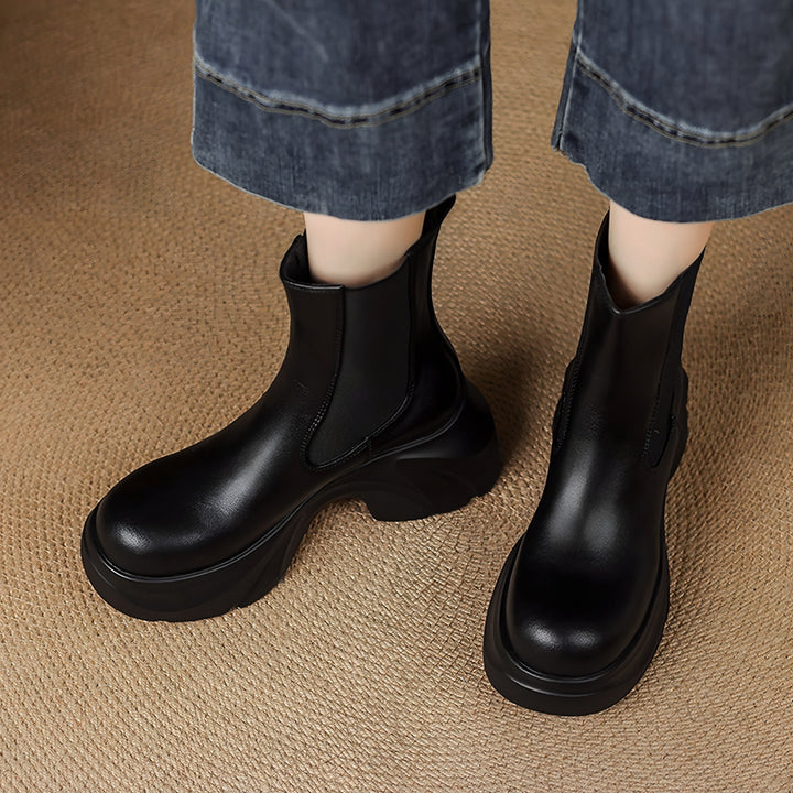 Platform Chelsea Boots for Women — Bridget, Black