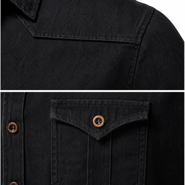 Callum — Tailored Cotton Denim Shirt (8), Moraine Fashion