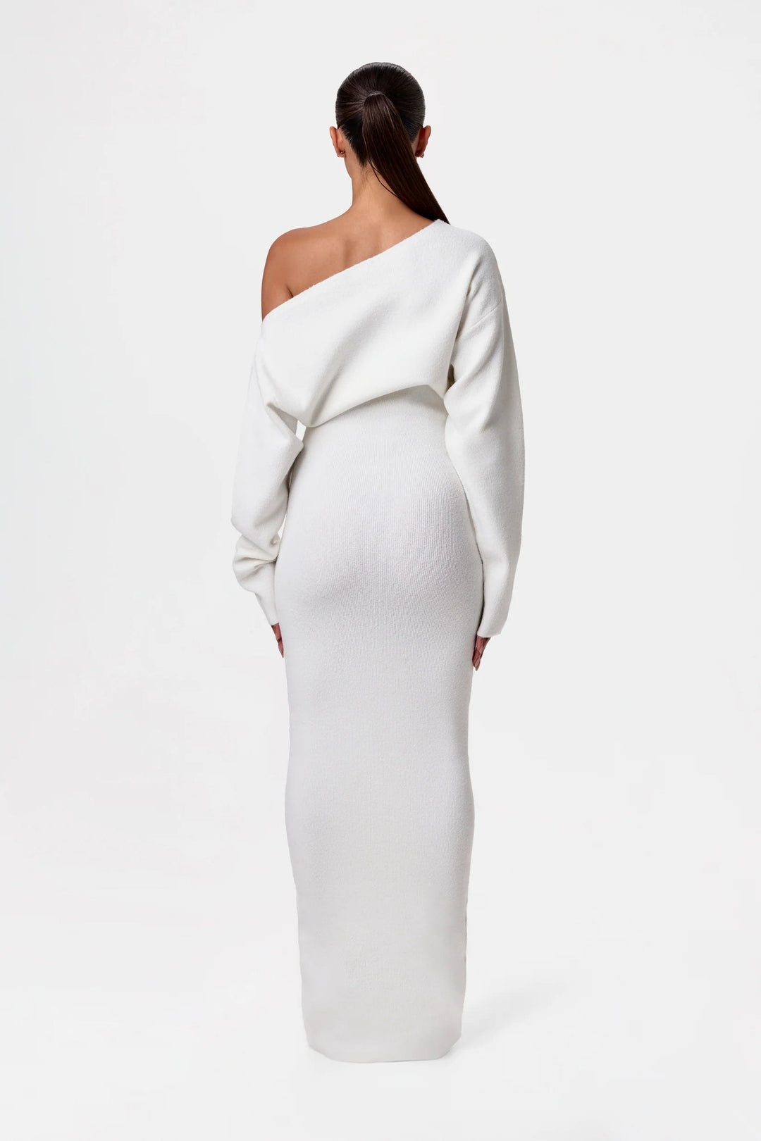 Carmine — Soft Stretch Knitted Jumper Dress (6), Moraine Fashion