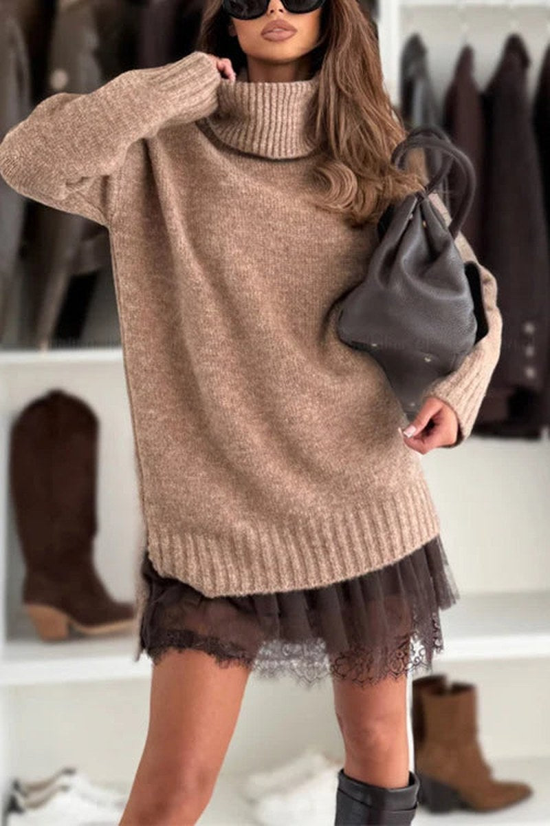 Chantalle — Midi Roll Neck Jumper Dress (11), Moraine Fashion