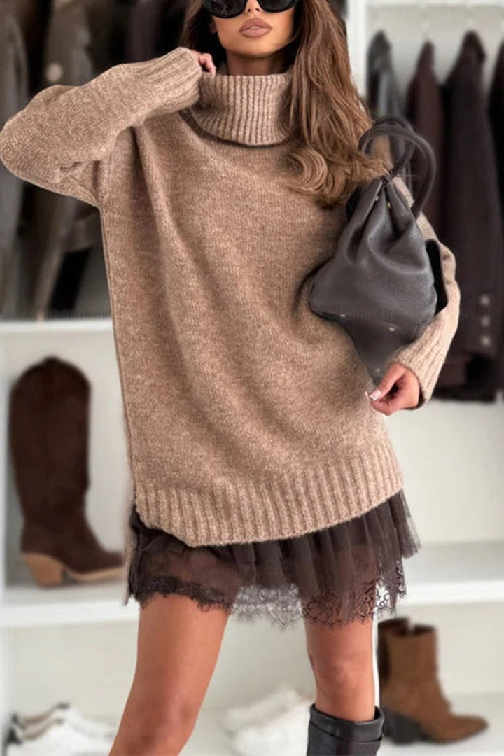 Chantalle — Midi Roll Neck Jumper Dress (11), Moraine Fashion
