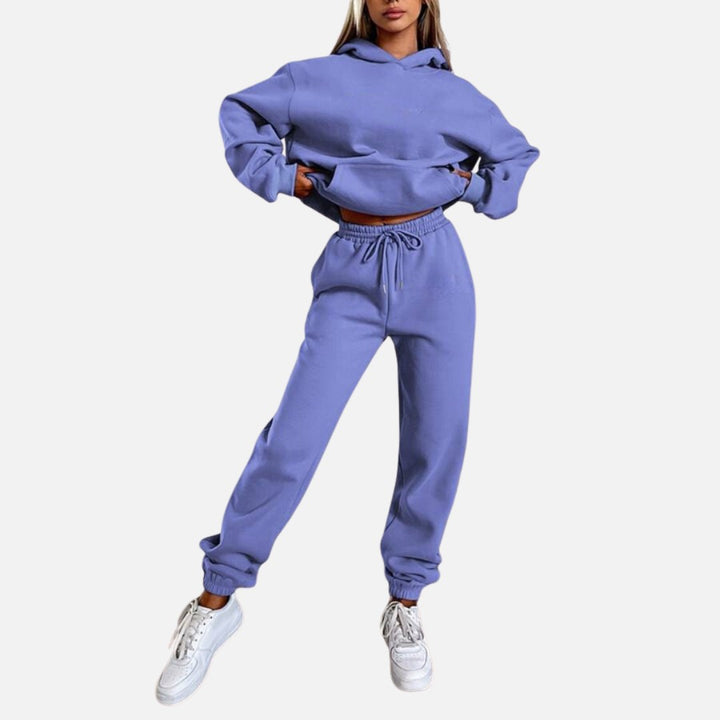 Hooded Two Piece Tracksuit — Clementine, Purple