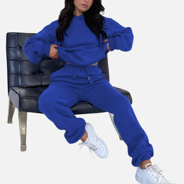 Hooded Two Piece Tracksuit — Clementine, Blue