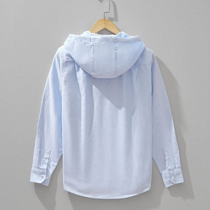 Linen Blend Hoodie for Men — Digby, image 3