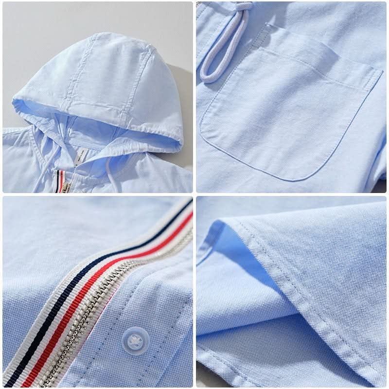 Linen Blend Hoodie for Men — Digby, image 4