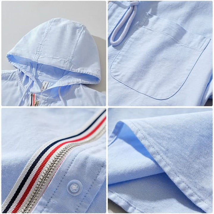 Linen Blend Hoodie for Men — Digby, image 4