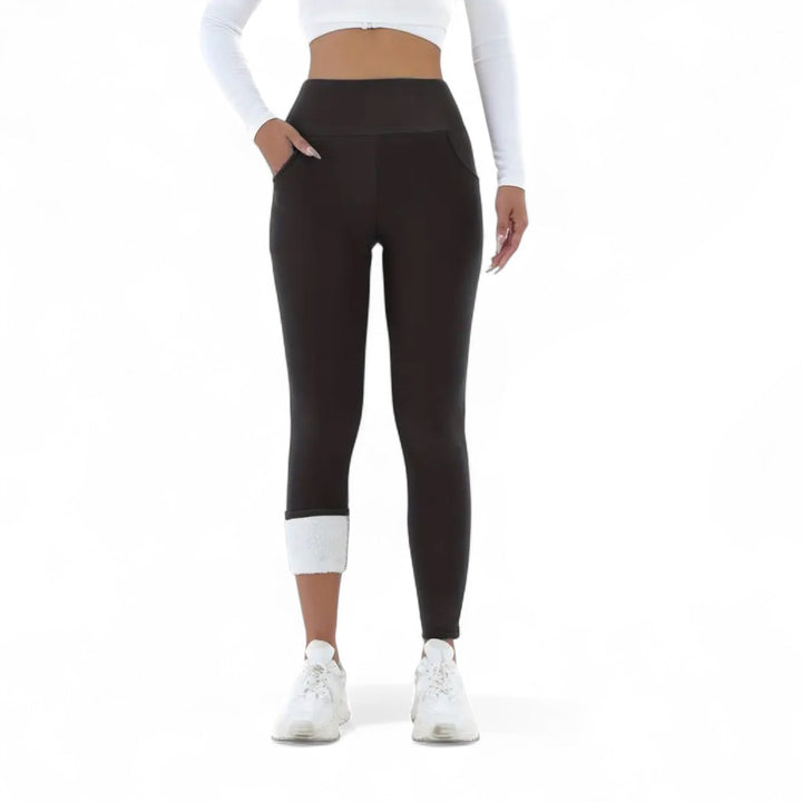 Dominique — Fleece Lined High Waisted Leggings (3), Moraine Fashion