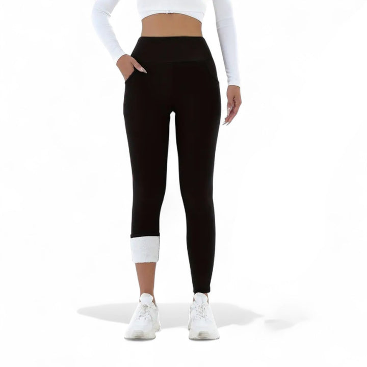 Dominique — Fleece Lined High Waisted Leggings (4), Moraine Fashion