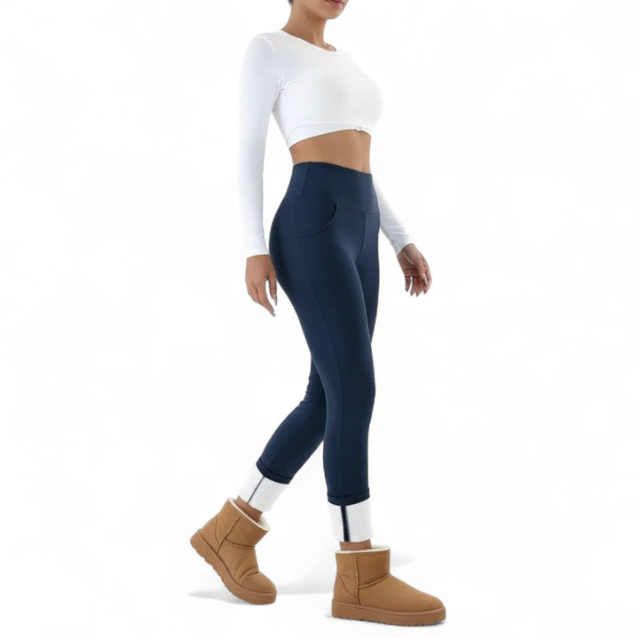 Dominique — Fleece Lined High Waisted Leggings (7), Moraine Fashion
