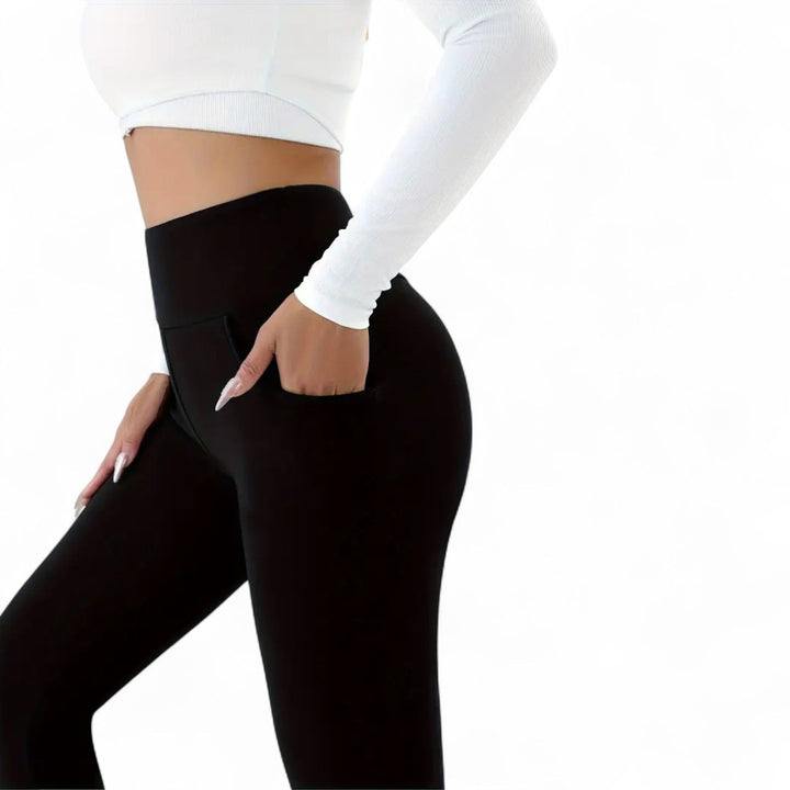 Dominique — Fleece Lined High Waisted Leggings (12), Moraine Fashion
