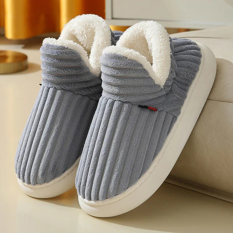 Cosy Slippers with Ergonomic Footbed in grey