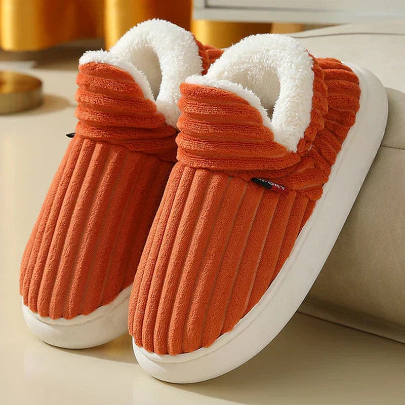 Cosy Slippers with Ergonomic Footbed in orange