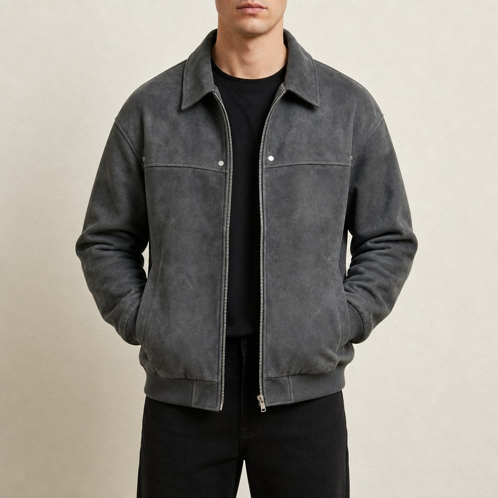 Edwin — Vintage Leather Bomber Jacket (3), Moraine Fashion