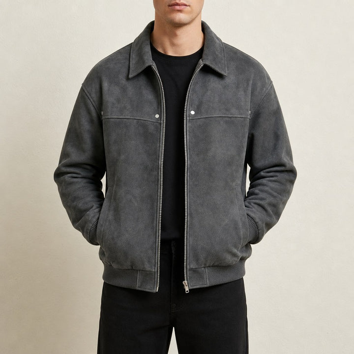 Edwin — Vintage Leather Bomber Jacket (3), Moraine Fashion