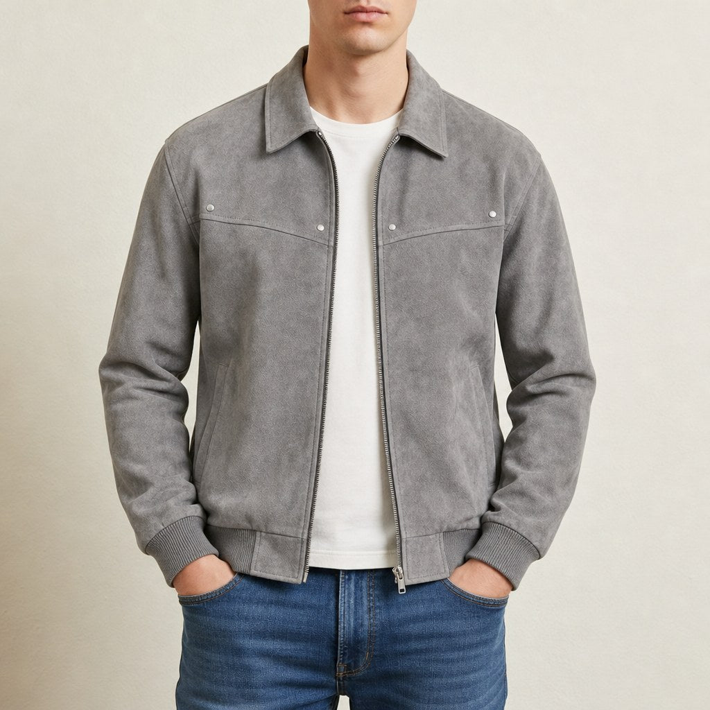 Edwin — Vintage Leather Bomber Jacket (4), Moraine Fashion