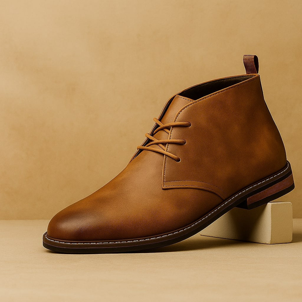 Leather Chukka Ankle Boots for Men — Edward, image 1