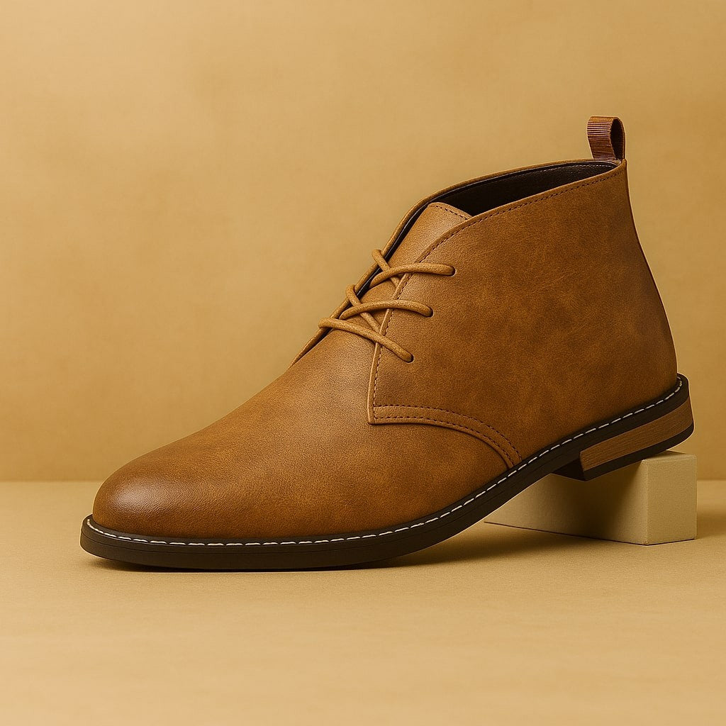 Leather Chukka Ankle Boots for Men — Edward, image 2