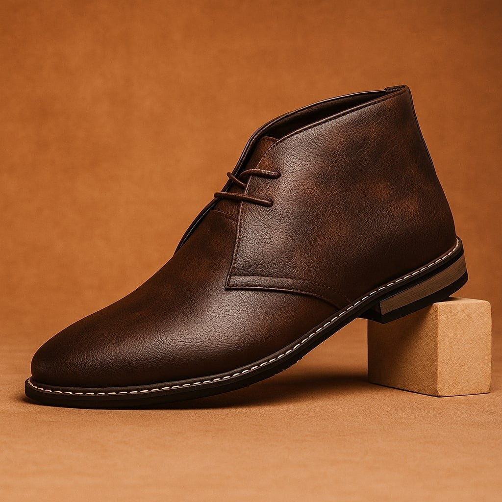 Leather Chukka Ankle Boots for Men — Edward, image 4