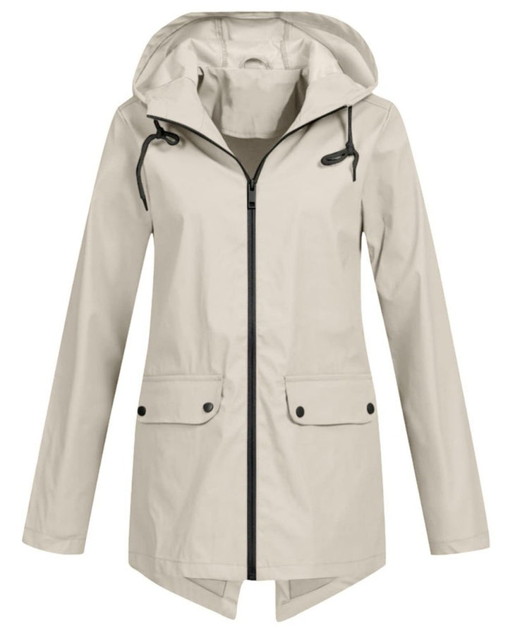 Longline Hooded Rain Jacket for Women — Ceinlys, image 5